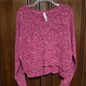 Aeropostale Marbled Pink Crew Neck Sweater